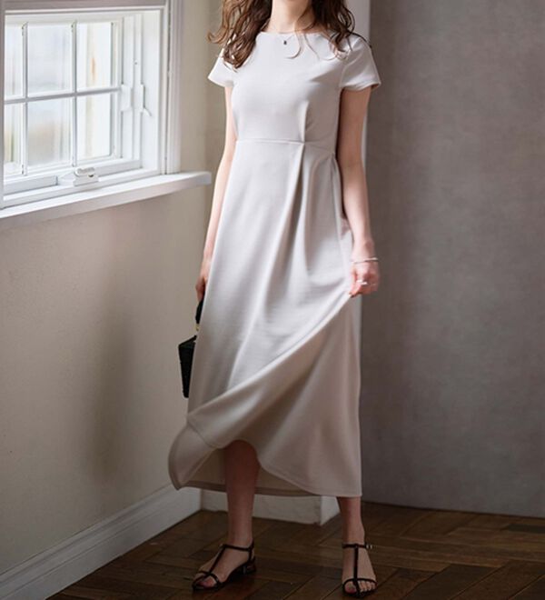 RANAN（ラナン）の「上品見えバックギャザーワンピース（その他ワンピース）」｜詳細画像