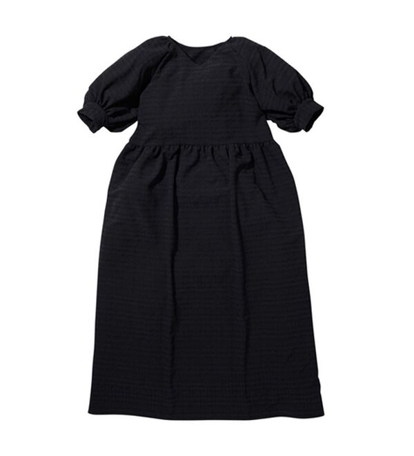 GeeRA（ジーラ）の「ワッシャー素材パフスリーブワンピース（その他ワンピース）」｜詳細画像