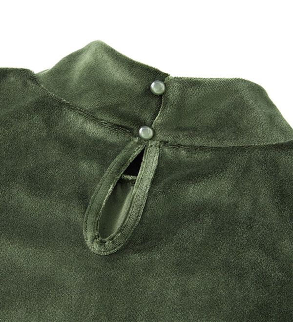 RANAN（ラナン）の「ベロアパワショルハイネックプルオーバー（カットソー）」｜詳細画像