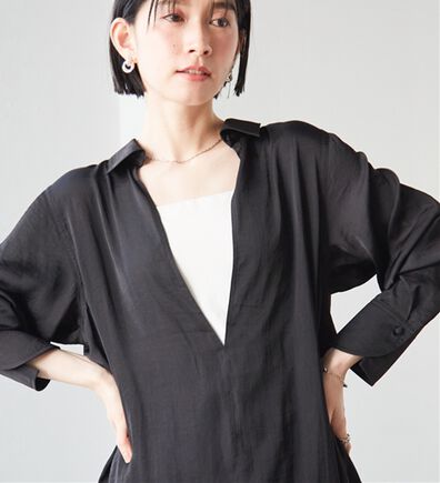 RANAN（ラナン）の「2WAYサテンスキッパーシャツ（シャツ）」
