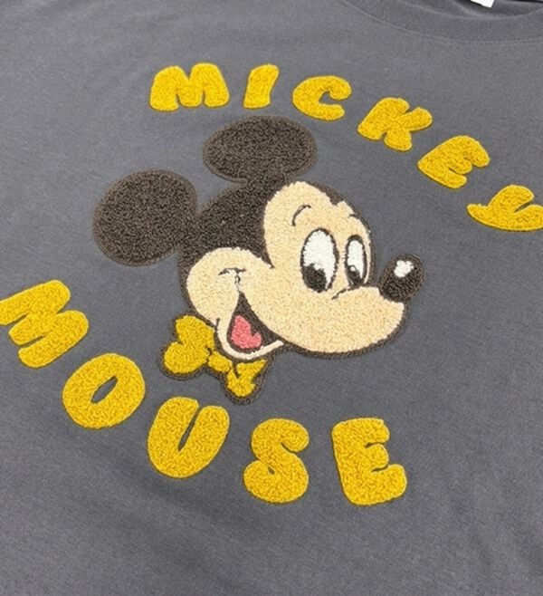 BELLUNA（ベルーナ）の「＜Ｄｉｓｎｅｙ＞【ミッキー】フェイスさがら刺しゅうワイドシルエットTシャツ（カットソー）」｜詳細画像