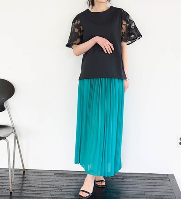 RANAN（ラナン）の「プリーツロングスカート（ロングスカート）」｜詳細画像