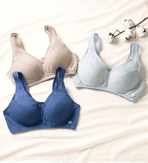 LAVIENNE（ラヴィエンヌ）の「＜ＢＶＤ＞表も裏も綿１００％　涼軽さらりブラ（ブラジャー）」｜詳細画像