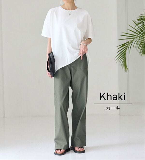 BELLUNA（ベルーナ）の「新感覚！メッシュデニムワイドパンツ（フルレングスパンツ）」｜詳細画像