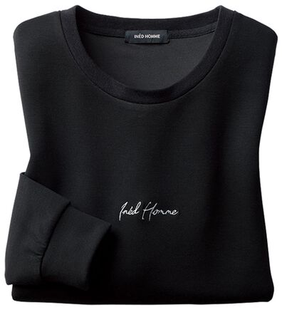 「＜イネド　オム＞なめらかクルートレーナー（メンズトレーナー）」