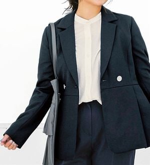 BELLUNA（ベルーナ）の「【Taiyouさんコラボ】＜セットアップ対応＞ペプラムジャケット（その他ジャケット）」｜ダークネイビー