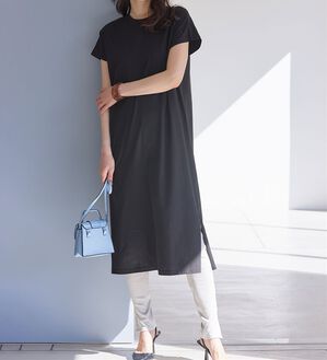 RANAN（ラナン）の「【レギンス付】＜ＢＣ＞綿１００％ひんやりワンピース（その他ワンピース）」｜詳細画像