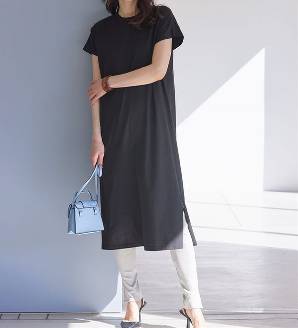 RANAN（ラナン）の「【レギンス付】＜ＢＣ＞綿１００％ひんやりワンピース（その他ワンピース）」｜詳細画像