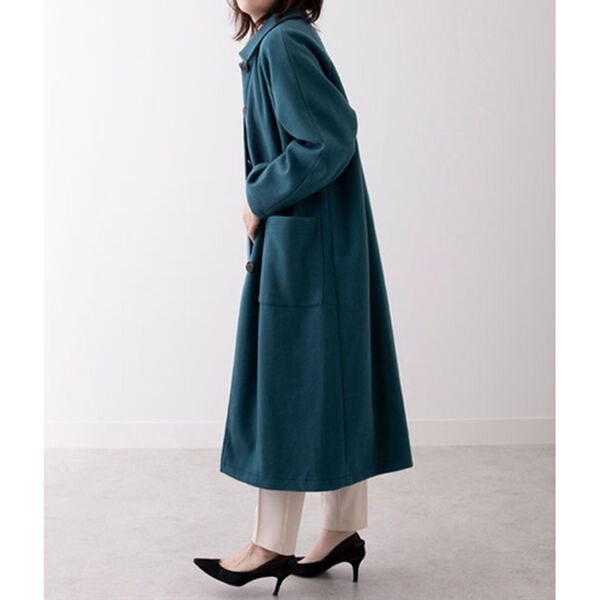 BELLUNA（ベルーナ）の「ウール調ステンカラーロングコート（ロングコート）」｜詳細画像