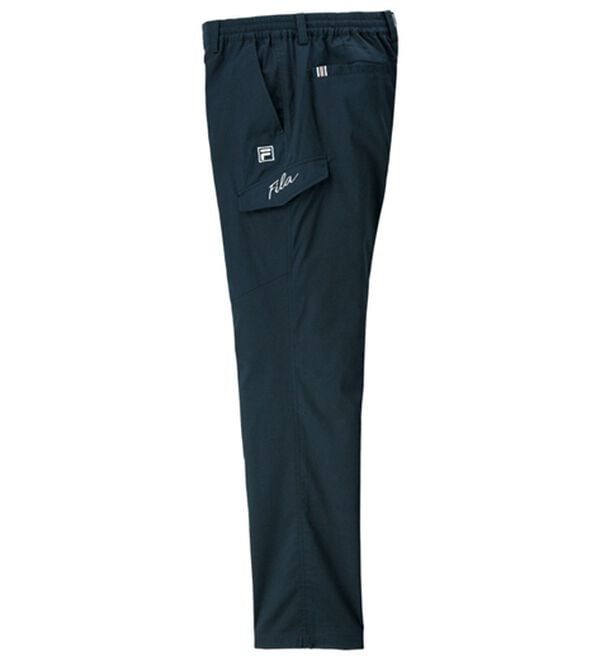 「＜フィラ＞キシリトール加工すっきりカーゴパンツ（メンズフルレングスパンツ）」｜ネイビー