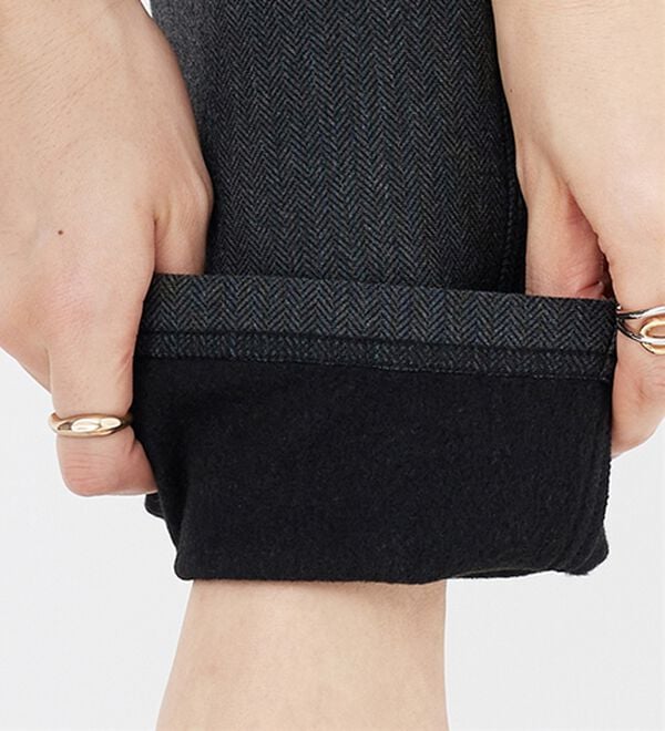 BELLUNA（ベルーナ）の「ウエストらくらく！ふっくら裏起毛ストレッチパンツ（フルレングスパンツ）」｜詳細画像