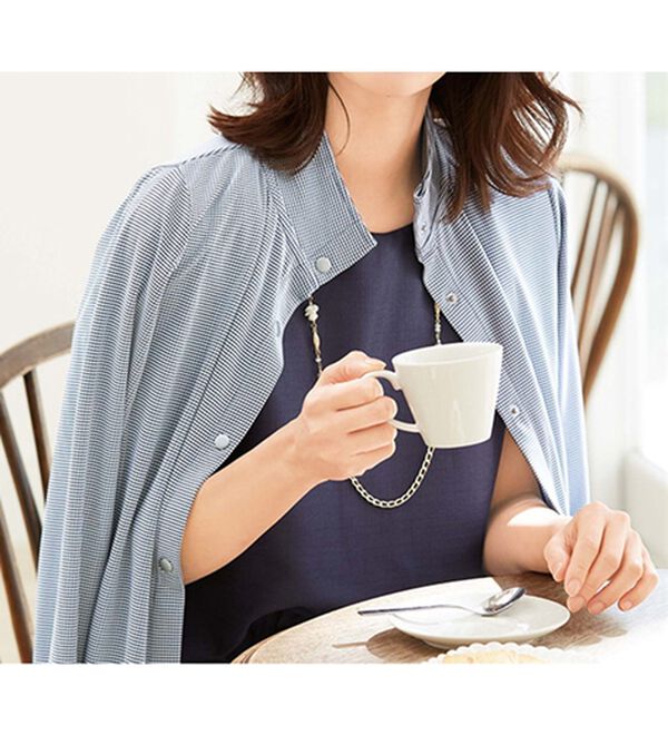 LAVIENNE（ラヴィエンヌ）の「サラッとひんやりＵＶカバーブルゾン（パーカー）」｜詳細画像