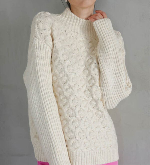 RANAN（ラナン）の「ぽこぽこデザインハイネックニット（ニット・セーター）」｜詳細画像