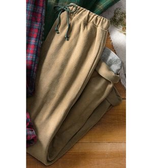 LAVIENNE（ラヴィエンヌ）の「肌側綿１００％あったかフリースボトム（パジャマ・ルームウェア）」｜ベージュ