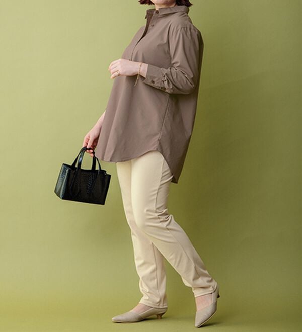 BELLUNA（ベルーナ）の「新触感！マシュマロみたいななめらかストレッチパンツ（フルレングスパンツ）」｜詳細画像