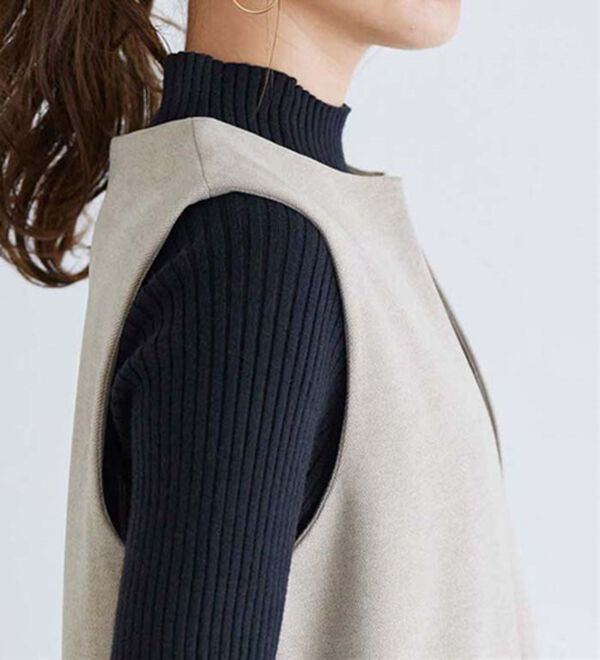 Pierrot（ピエロ）の「ウールタッチジャンパースカート（ジャンパースカート）」｜詳細画像