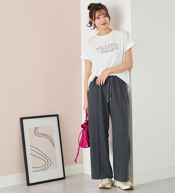 BELLUNA（ベルーナ）の「ひんやリッチコットン大人のゆったりドルマンＴシャツ（カットソー）」｜詳細画像