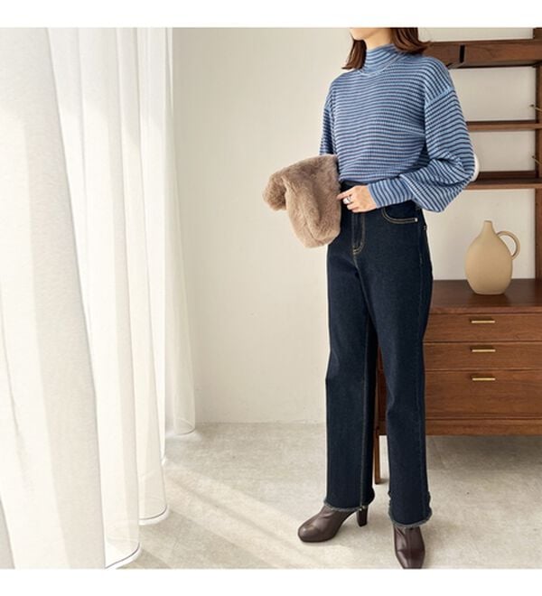 GeeRA（ジーラ）の「ボリュームスリーブハイネックニット（ニット・セーター）」｜詳細画像