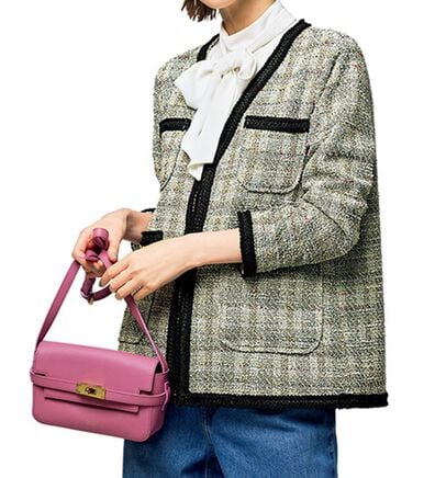 VINNO（ヴィノ）の「カットツイードジャケット風カーディガン（その他カーディガン）」