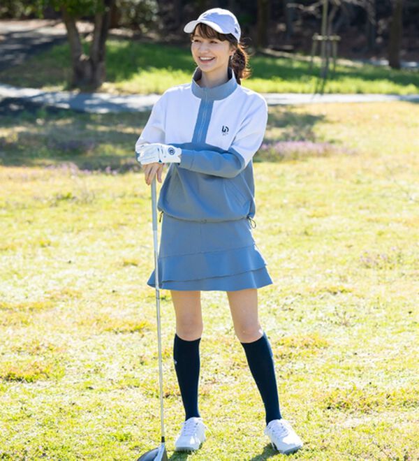 BELLUNA（ベルーナ）の「【三枝こころコラボ】ロゴ使いフレアースカート（ミニスカート）」｜詳細画像