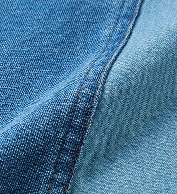 ルフラン（ルフラン）の「【２色組】デニム切替ゆったりプルオーバー（カットソー）」｜詳細画像