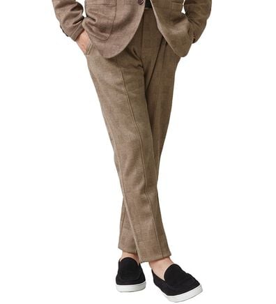 「お洒落に決まるウール調スラックス（メンズスラックス）」