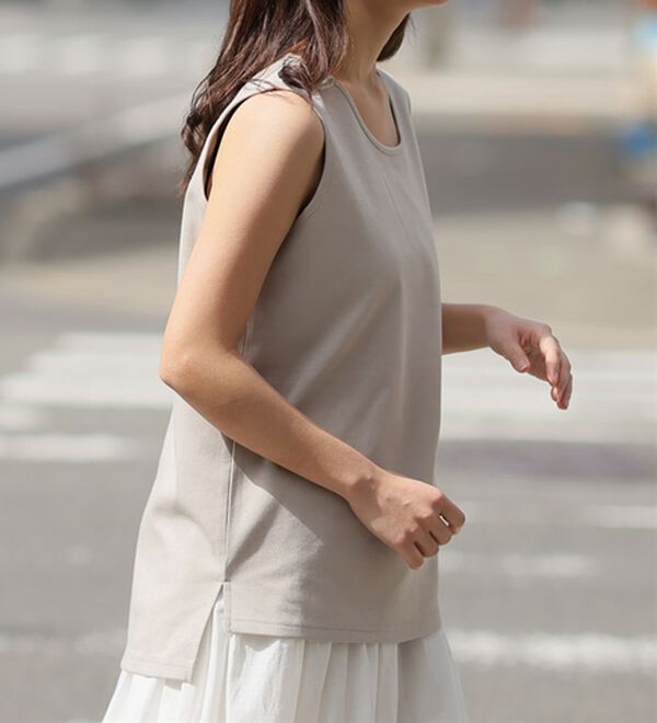 M～8L】【接触冷感・吸水速乾】裾デザイン2typeから選べる