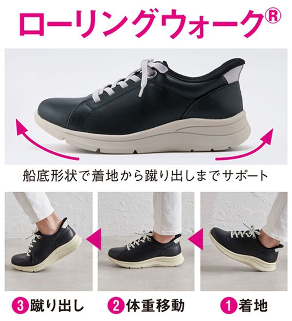 ルフラン（ルフラン）の「＜あとりえＯＫＡＤＡ＞５Ｅすぽ履きコンフォートシューズ（スニーカー）」｜詳細画像