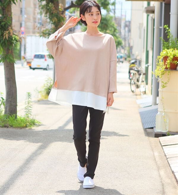 A HAPPY MARILYN（アハッピーマリリン）の「【Ｍ～８Ｌ】【選べる丈】のび～る ストレッチ ツイル 魔法の 美脚レギンスパンツ（スリム・スキニーパンツ）」｜詳細画像