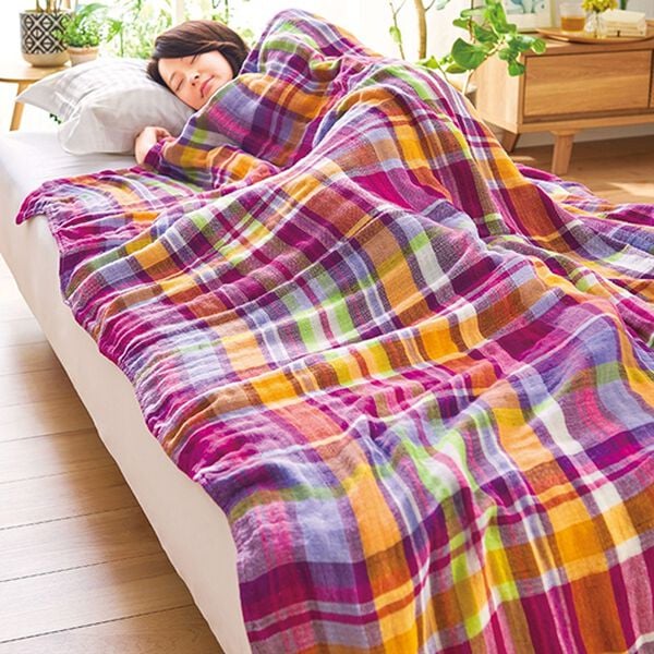 「ふんわり柔らか５重ガーゼケット（肌掛布団・タオルケット）」｜詳細画像