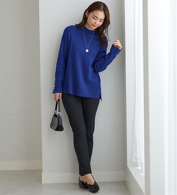 BELLUNA（ベルーナ）の「裏ベロアストレッチ素材レギンスパンツ【Prima fit pants】（スパッツ・レギンス）」｜詳細画像