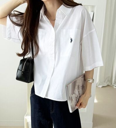 GeeRA（ジーラ）の「【ＵＳ．ＰＯＬＯ．ＡＳＳＮ】オーバーサイズ半袖シャツ（シャツ）」