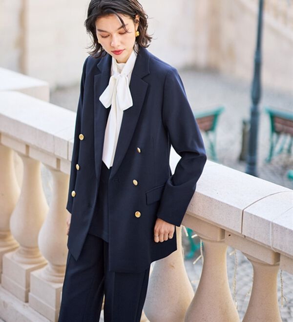 GeeRA（ジーラ）の「【入卒式/セレモニー】着回しベスト＆ジャケットセットスーツ（パンツスーツ）」｜詳細画像