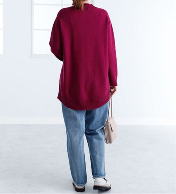 BELLUNA（ベルーナ）の「パッチワーク調ケーブルニットチュニック（チュニック）」｜詳細画像