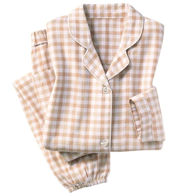 LAVIENNE（ラヴィエンヌ）の「綿１００％ふんわり暖か微起毛パジャマ（パジャマ・ルームウェア）」｜詳細画像