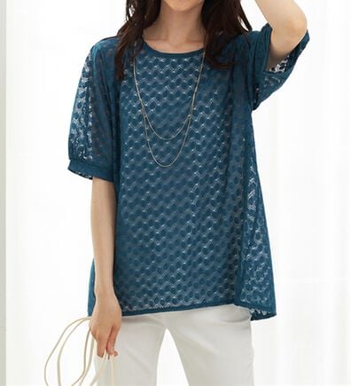 BELLUNA（ベルーナ）の「ラッセルレースパフ袖アンサンブル（アンサンブル）」