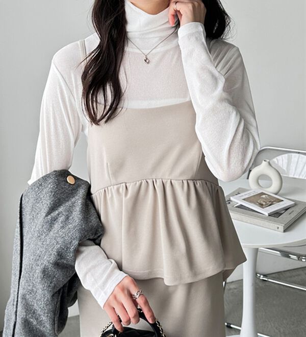 GeeRA（ジーラ）の「シアースラブハイネックトップス（カットソー）」｜詳細画像