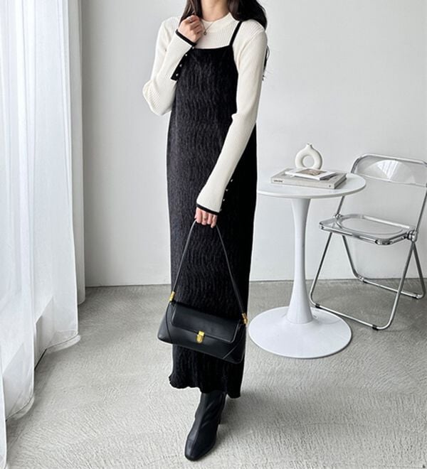 GeeRA（ジーラ）の「ベロアプリーツキャミワンピース（その他ワンピース）」｜詳細画像