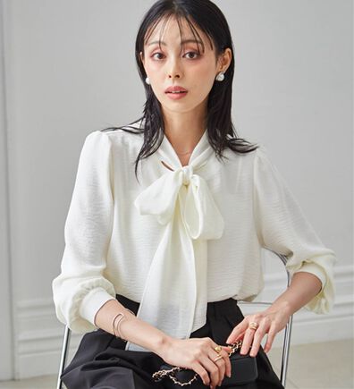 RANAN（ラナン）の「ボウタイリボンブラウス（ブラウス）」