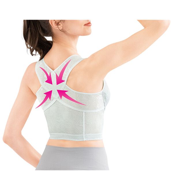 「【２色組】姿勢補整ロングブラ（ブラジャー）」｜詳細画像