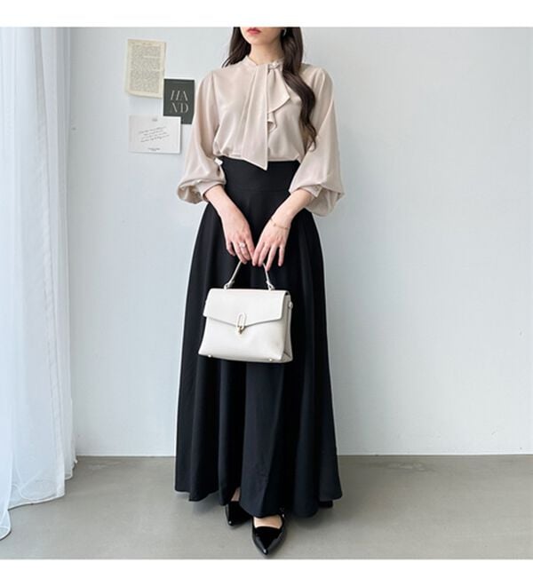 GeeRA（ジーラ）の「２ＷＡＹドレープスカーフタイブラウス（ブラウス）」｜詳細画像