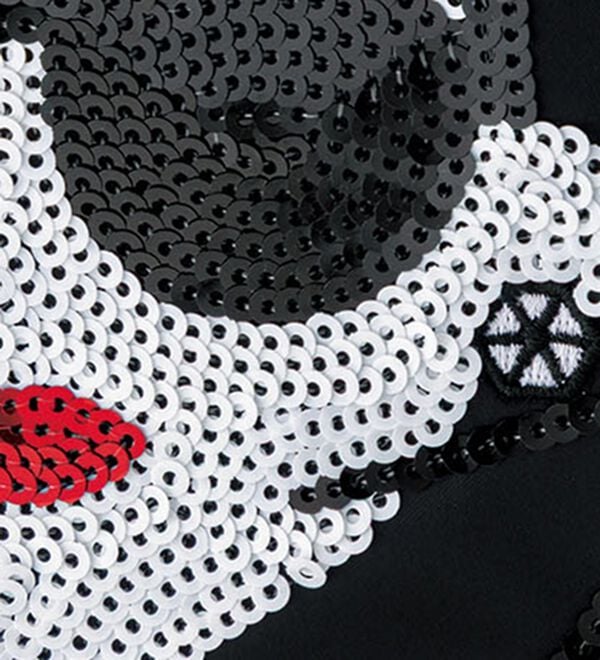 BELLUNA（ベルーナ）の「＜ハッピーフェイス＞スパンコール刺しゅうバッグ（トートバッグ）」｜詳細画像