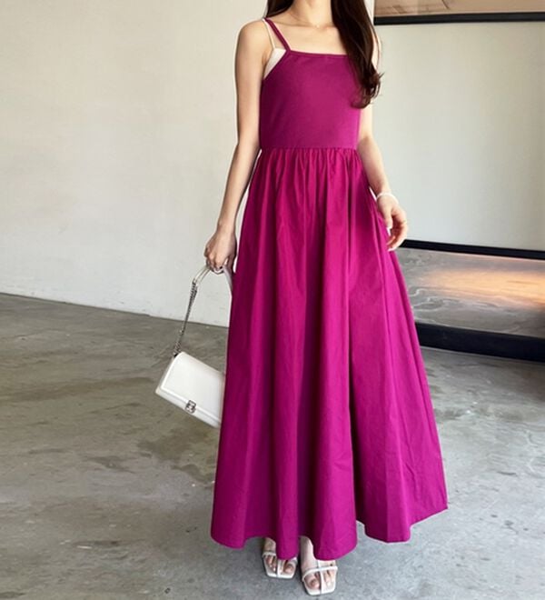 GeeRA（ジーラ）の「着回し異素材ドッキングキャミワンピース（ドッキングワンピース）」｜詳細画像