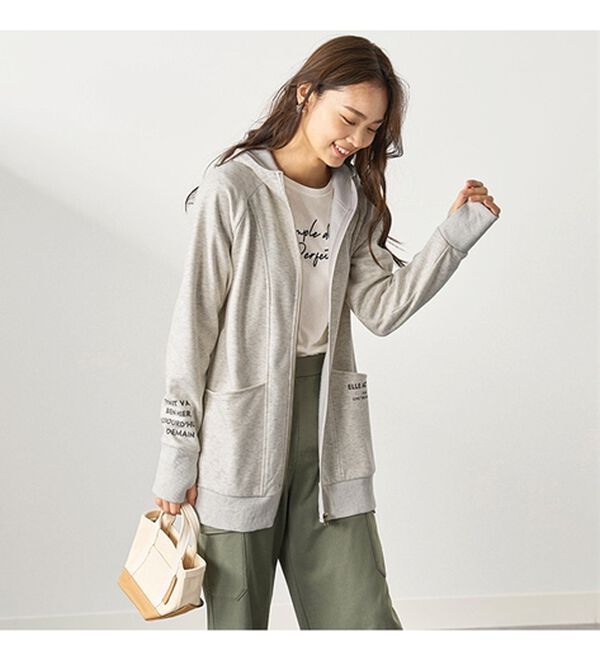 ELLE Active＞ふんわり裏ファーパーカー - ベルーナ