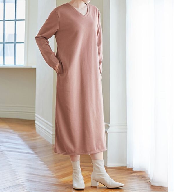 alotta（アロッタ）の「【蓄熱保温】あったか裏ファーロングワンピ（ロングワンピース）」｜詳細画像