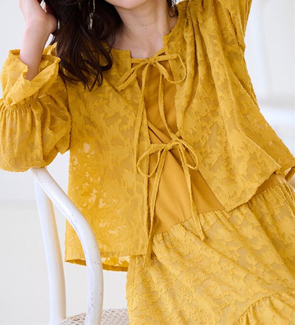 RANAN（ラナン）の「ひんやり！ジャカードドッキングワンピース（ドッキングワンピース）」｜詳細画像