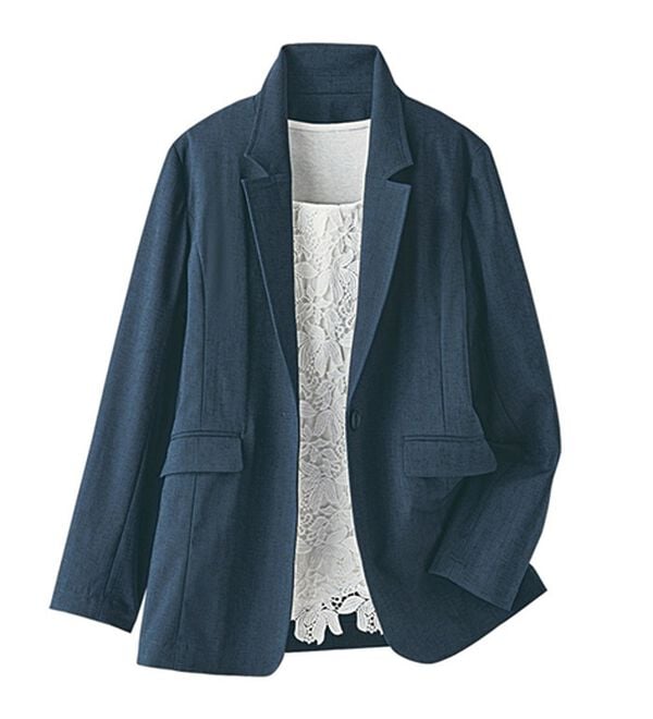 BELLUNA（ベルーナ）の「カジュアルコーデにきちんと感を！テーラードジャケット（テーラードジャケット）」｜詳細画像