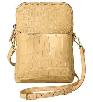 ルフラン（ルフラン）の「＜ロダニア＞クロコダイルショルダー（ショルダーバッグ）」｜ベージュ