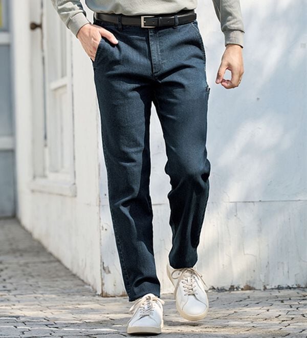 「＜アーノルド　パーマー＞デニム＆チノから選べる定番ストレッチパンツ（メンズフルレングスパンツ）」｜詳細画像