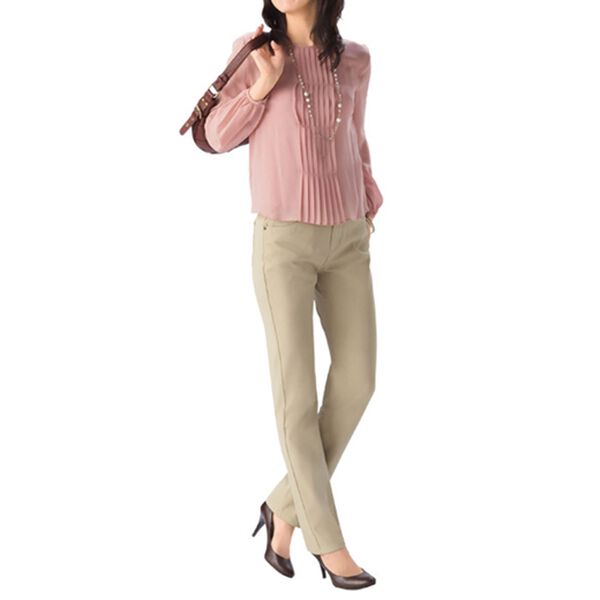 ルフラン（ルフラン）の「【３本組】ミセス思いの楽らくチノパンツ（スマートストレート・ブーツカット）（フルレングスパンツ）」｜詳細画像